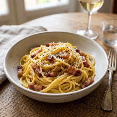 Spaghetti Carbonara — Italian cuisine